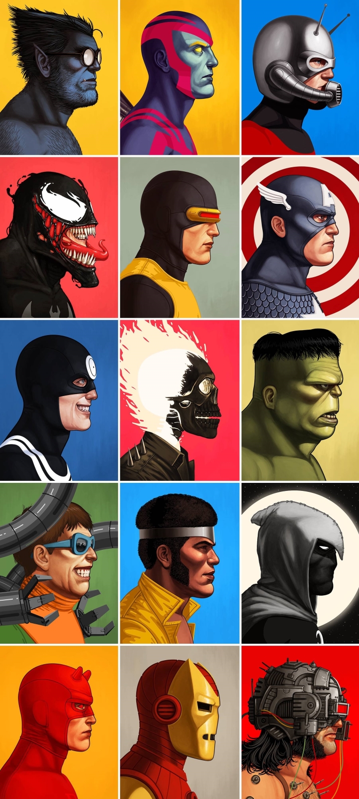 Collage Phone Wallpaper by Mike Mitchell