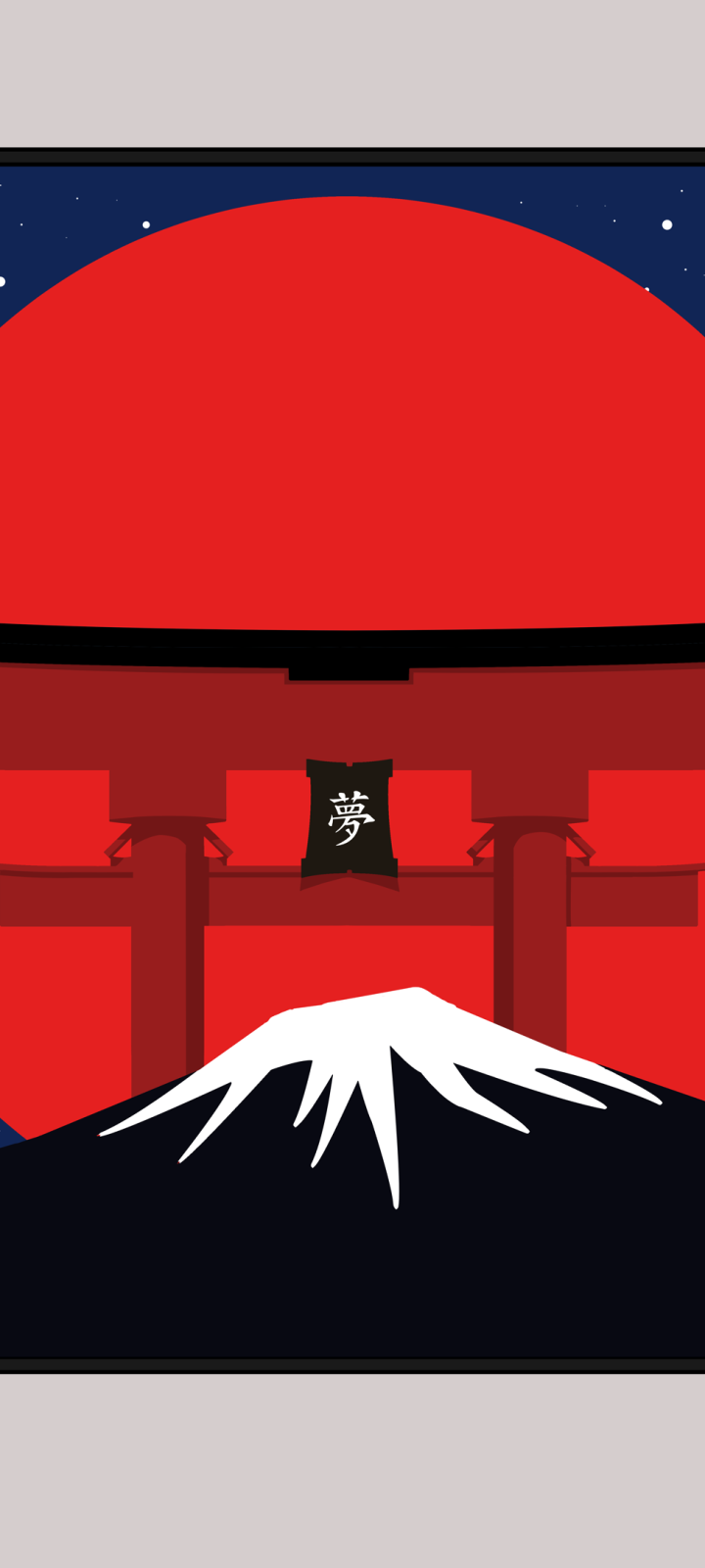 Download Mount Fuji Japan Artistic Oriental Phone Wallpaper