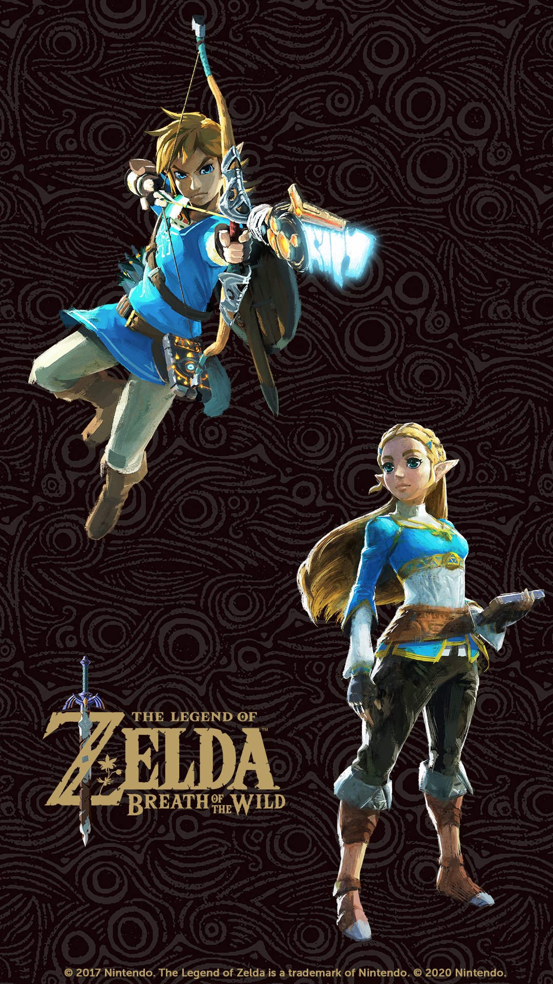 Download Princess Zelda Link Video Game The Legend Of Zelda: Breath Of The Wild Phone Wallpaper