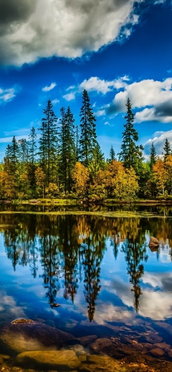 cloud nature reflection Phone Wallpaper