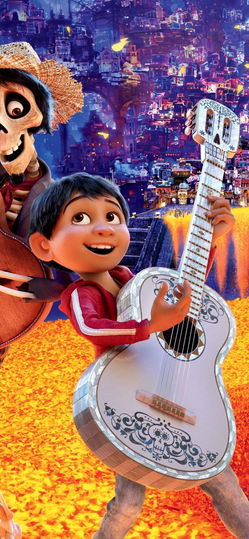 Download Guitar Miguel Rivera Movie Coco Phone Wallpaper