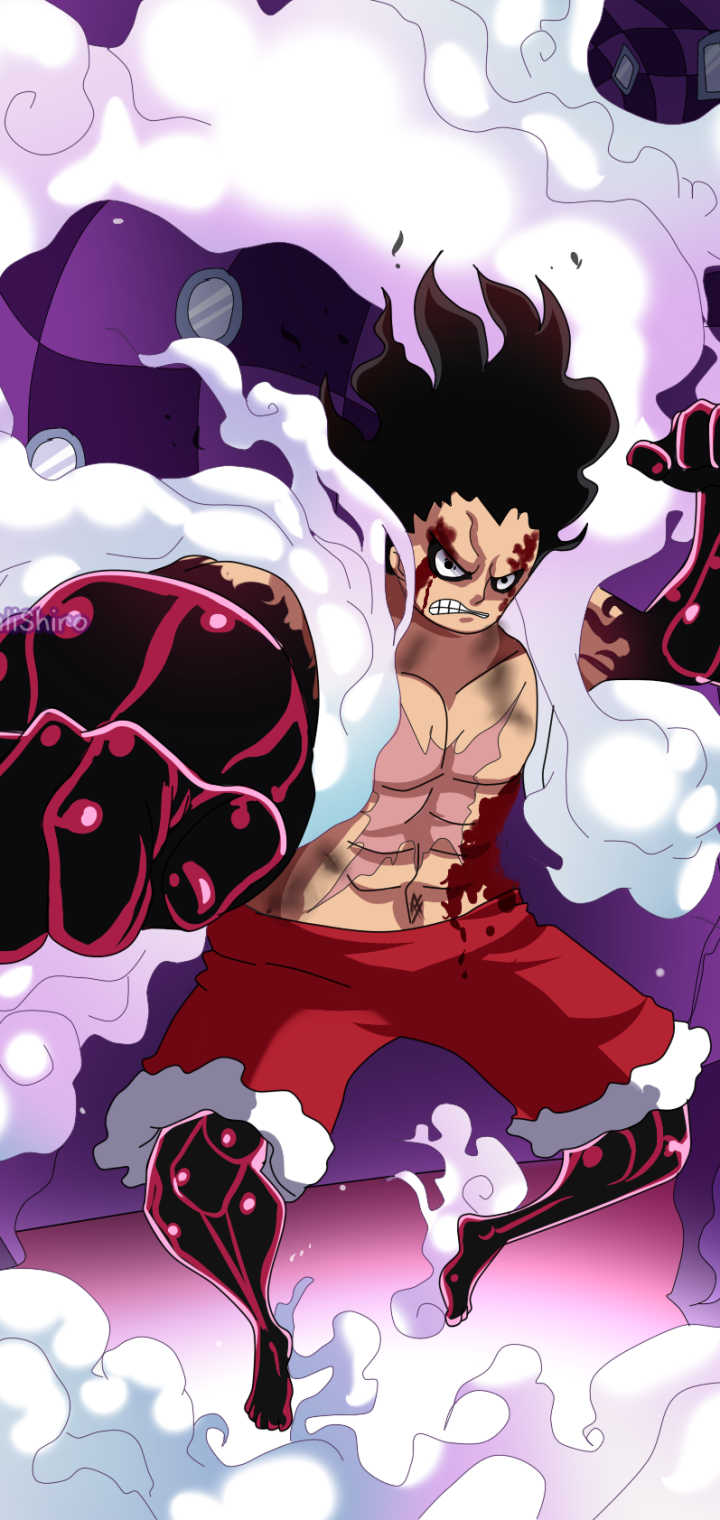 Download Gear Fourth Monkey D. Luffy Anime One Piece Phone Wallpaper
