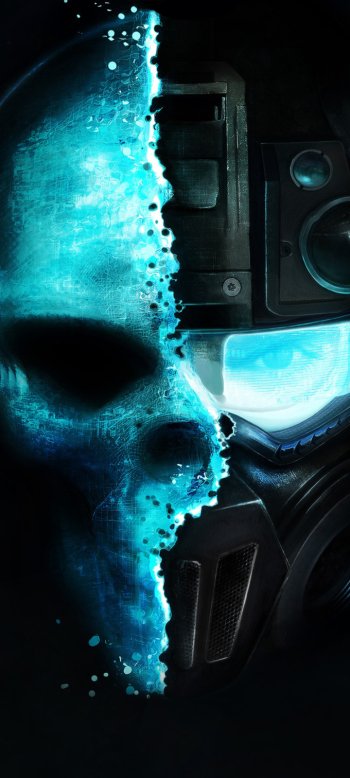 skull dark video game Tom Clancy's Ghost Recon: Future Soldier Dark Gaming Phone Wallpaper
