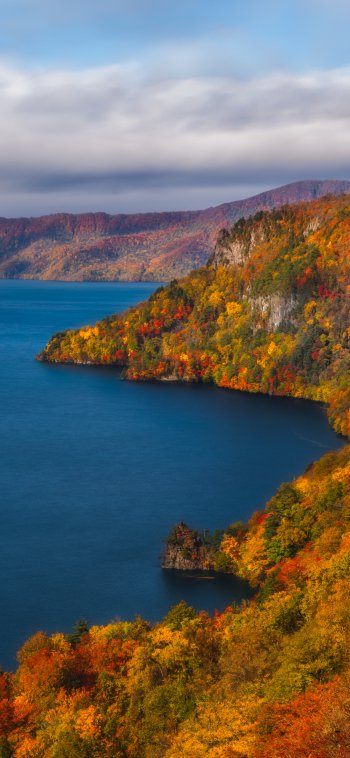  Lake Towada in Japan in Autumn by Agustin Rafael Reyes