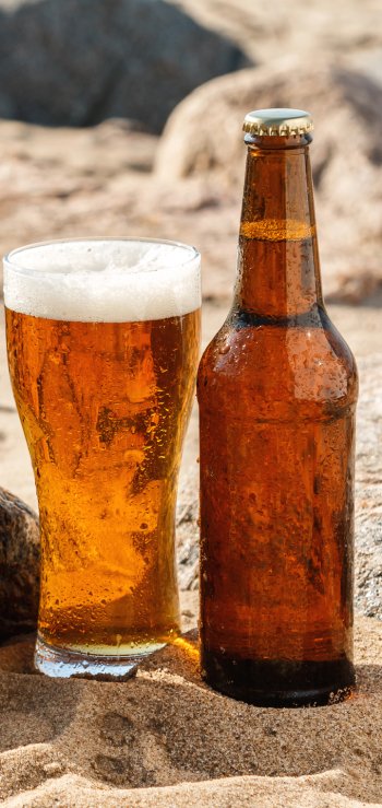 glass bottle food beer Phone Wallpaper