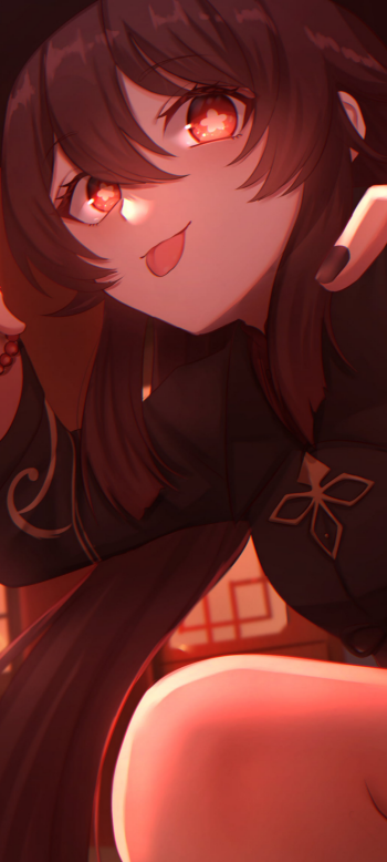 Hu Tao video game Genshin Impact Phone Wallpaper