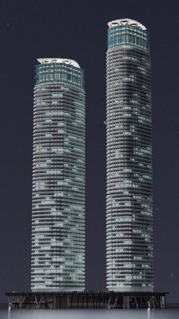  Cheese Towers at night, Toronto, Canada by celery#9999
