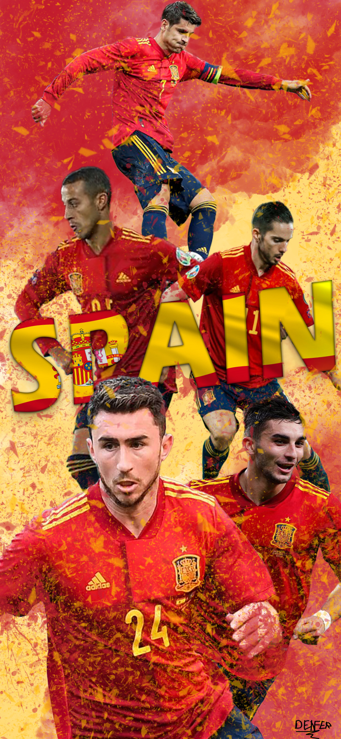 Spain National Football Team Phone Wallpaper
