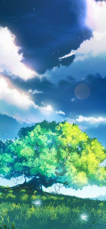 tree video game Genshin Impact Phone Wallpaper