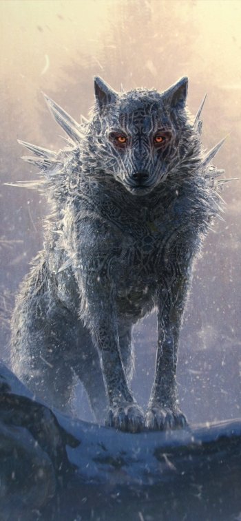  Fenrir is a monstrous wolf in Norse mythology by Thomas du Crest