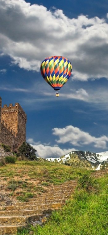 vehicle hot air balloon Phone Wallpaper