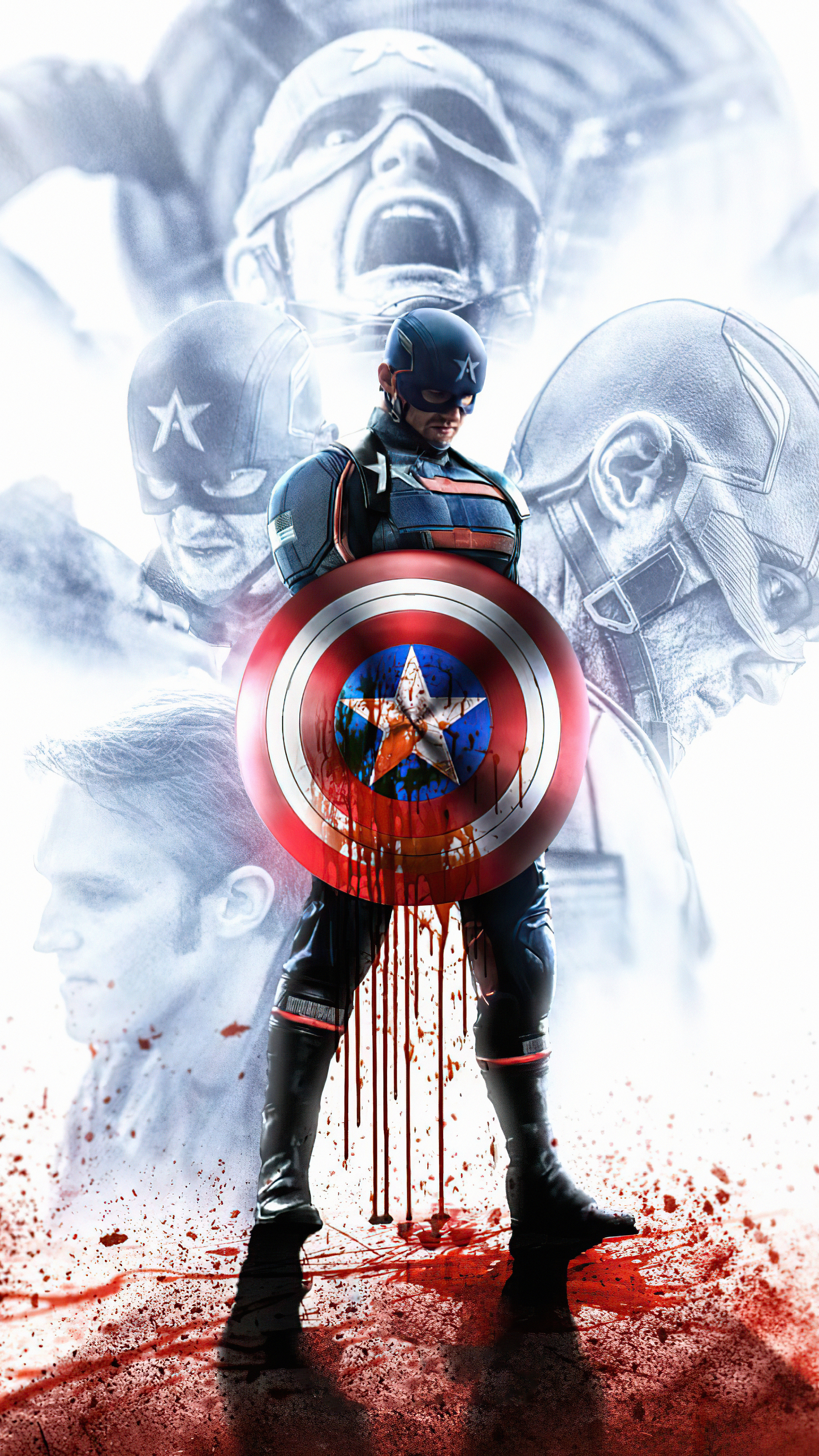 The Falcon and the Winter Soldier Phone Wallpaper by Yadvender Singh Rana