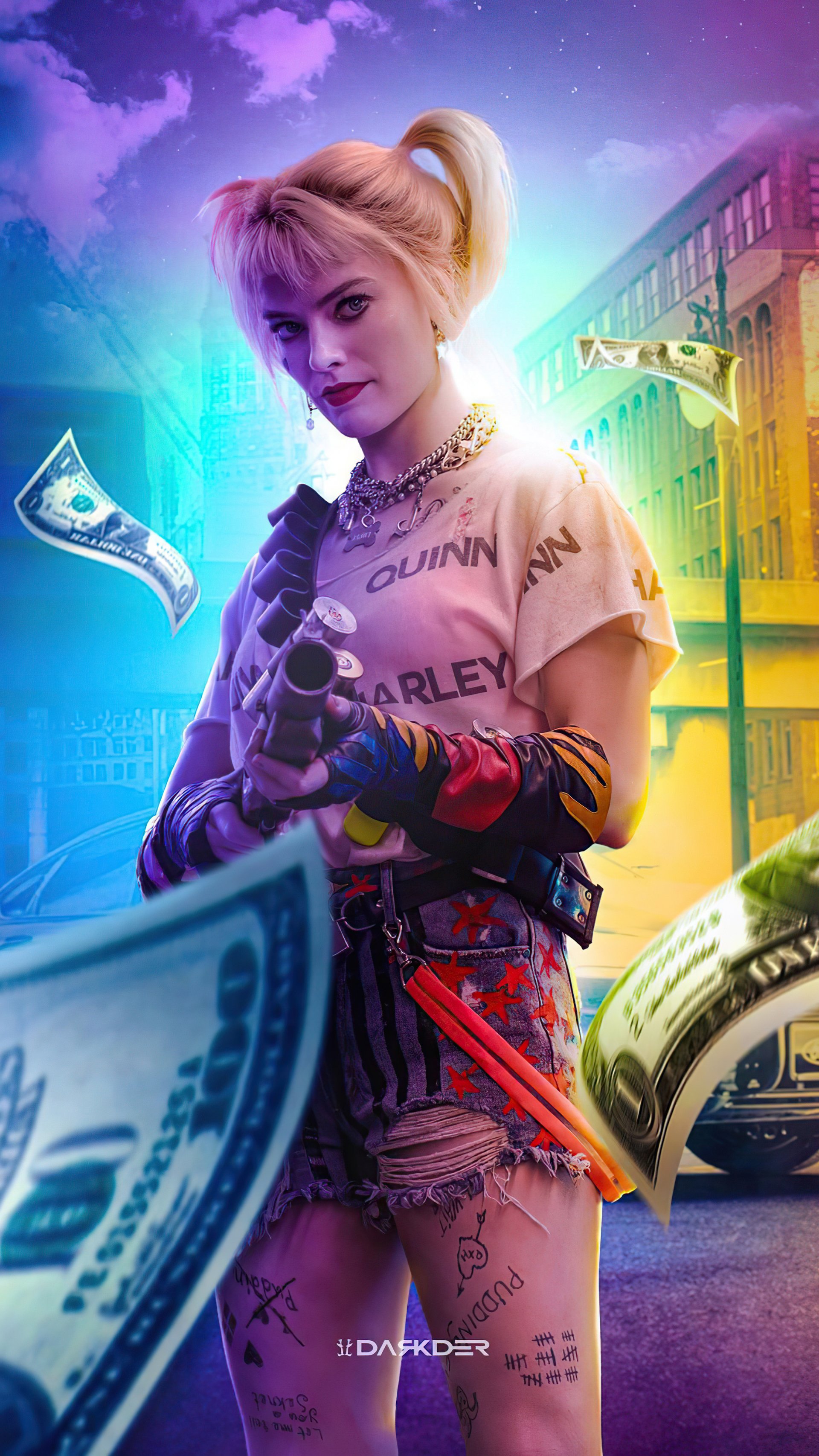Download Harley Quinn Movie Birds Of Prey (and The Fantabulous Emancipation Of One Harley Quinn) Phone Wallpaper