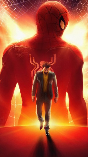 Peter Parker superhero Tom Holland spider man movie Spider-Man: No Way Home Phone Wallpaper