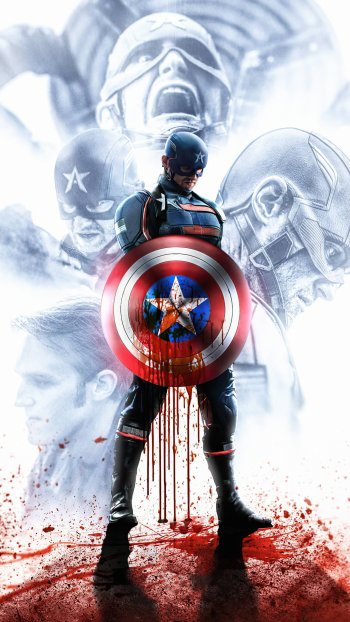 superhero Captain America John Walker TV Show The Falcon and the Winter Soldier Phone Wallpaper