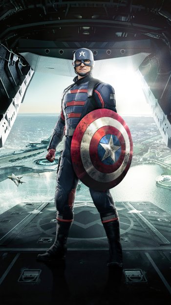 superhero Captain America John Walker TV Show The Falcon and the Winter Soldier Phone Wallpaper