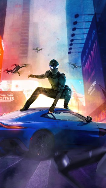 superhero spider man movie Spider-Man: Far From Home Phone Wallpaper