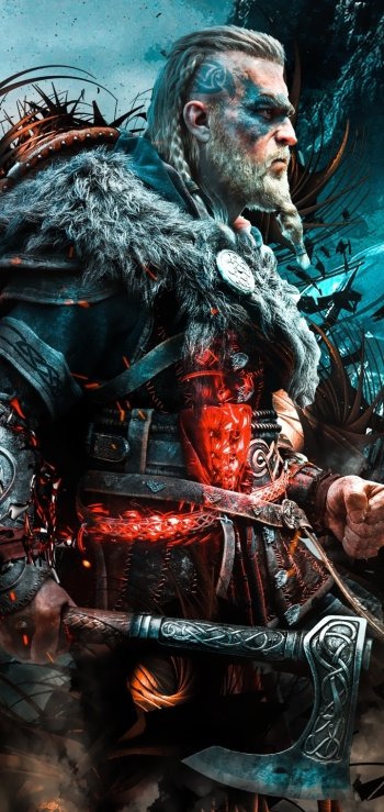 viking Assassin's Creed video game Assassin's Creed Valhalla Phone Wallpaper