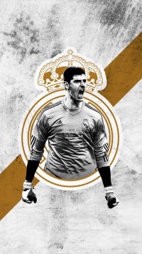 Real Madrid C.F. Thibaut Courtois Sports Phone Wallpaper