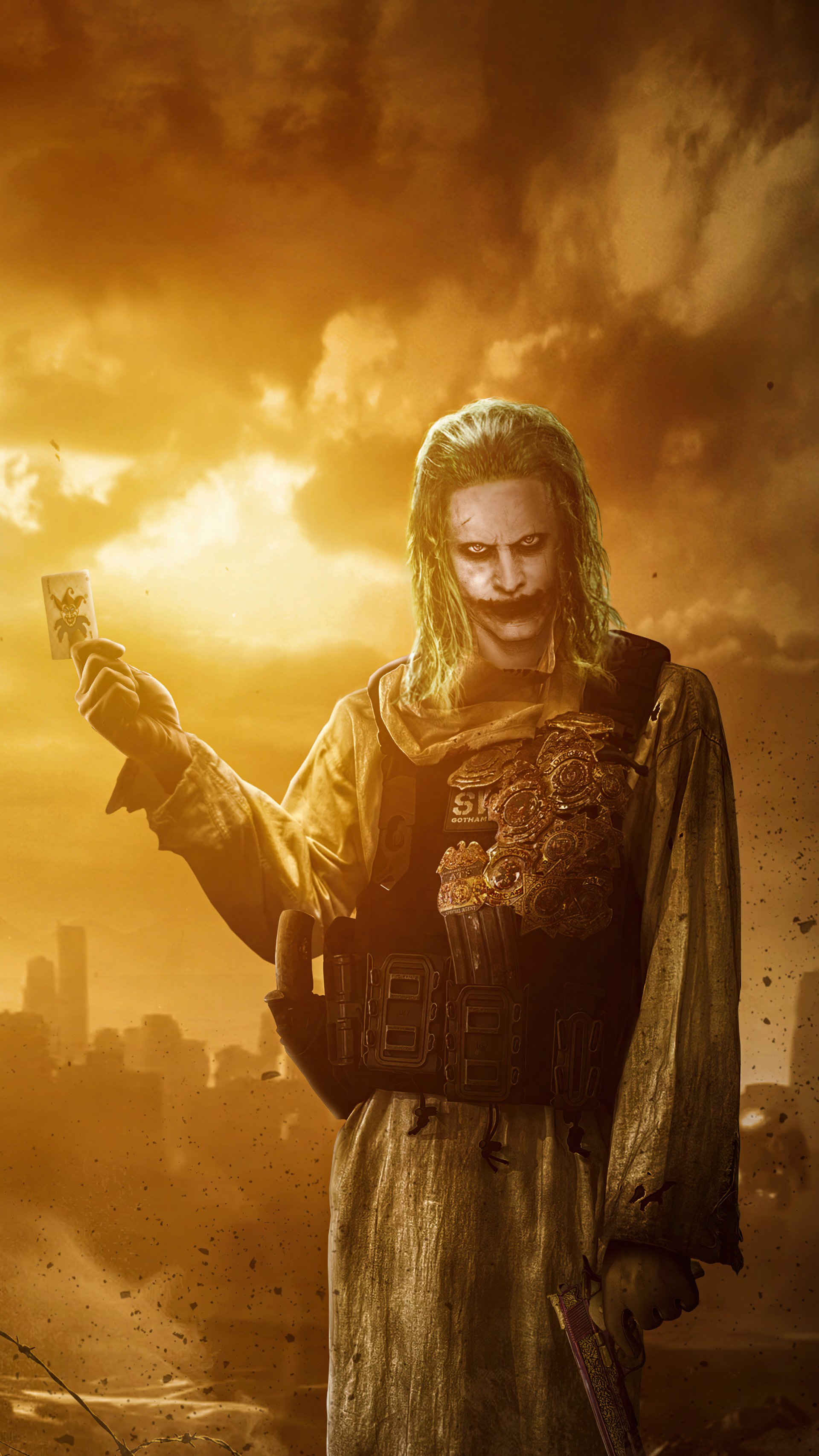 Download Jared Leto Joker Movie Zack Snyder's Justice League Phone Wallpaper