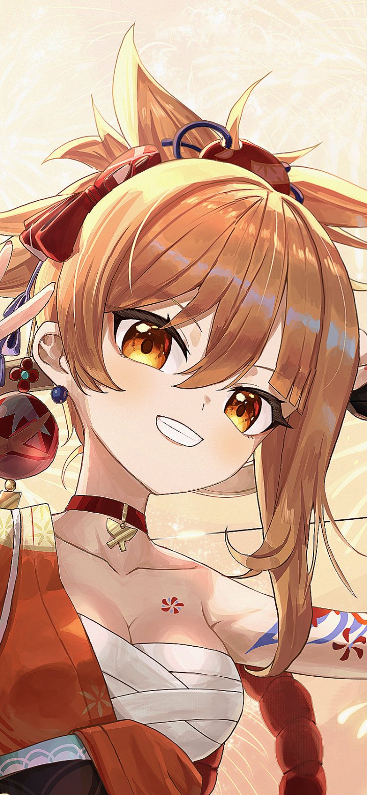 Download Yoimiya (Genshin Impact) Video Game Genshin Impact Phone Wallpaper