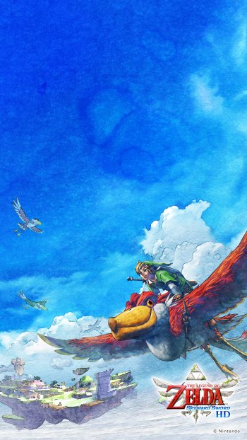 Link video game The Legend Of Zelda: Skyward Sword Phone Wallpaper