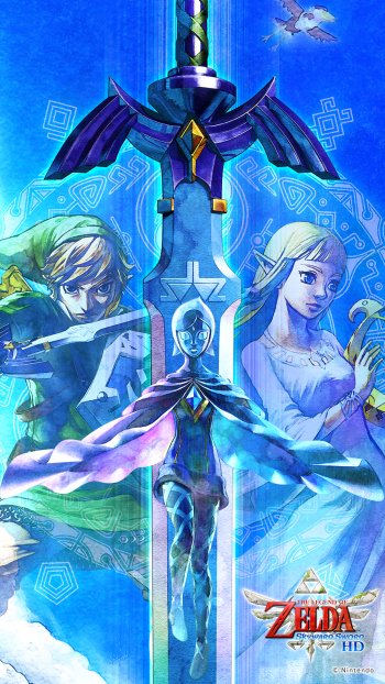 Master Sword Princess Zelda Fi (The Legend Of Zelda) Link video game The Legend Of Zelda: Skyward Sword Phone Wallpaper