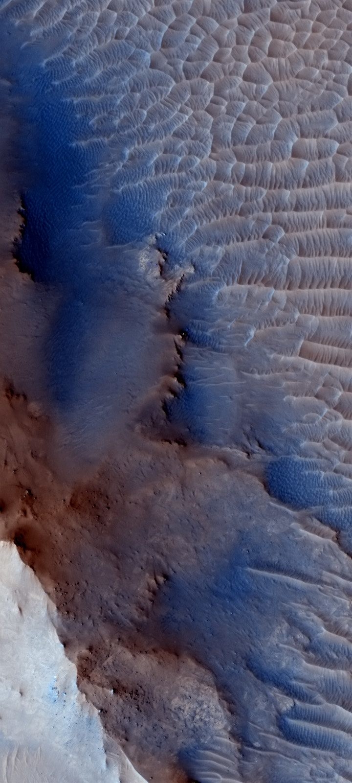 impact crater on mars
