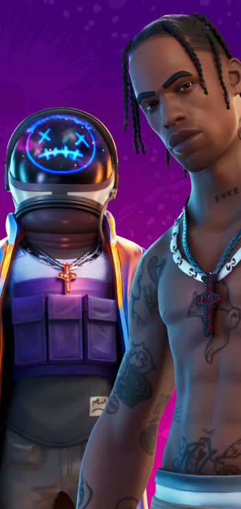 Travis Scott video game Fortnite Phone Wallpaper