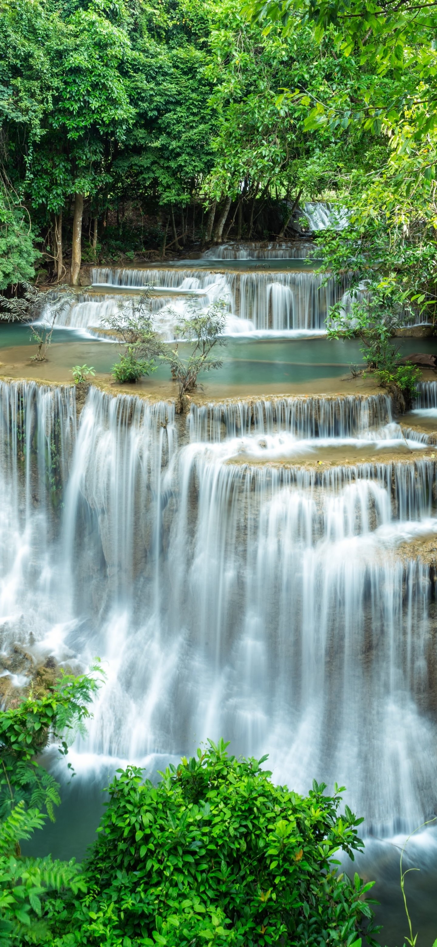 Erawan Waterfall iPhone Wallpapers