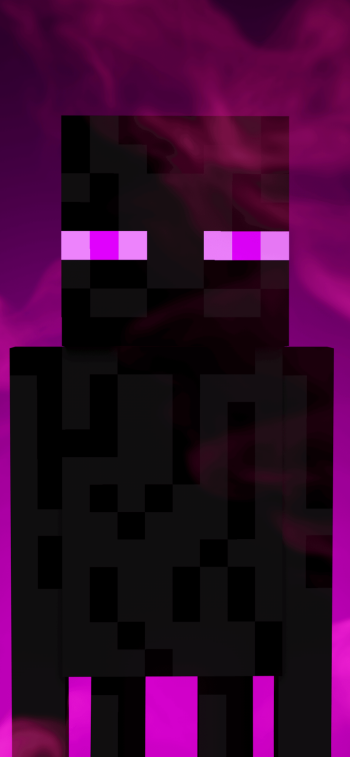 Enderman video game Minecraft Phone Wallpaper