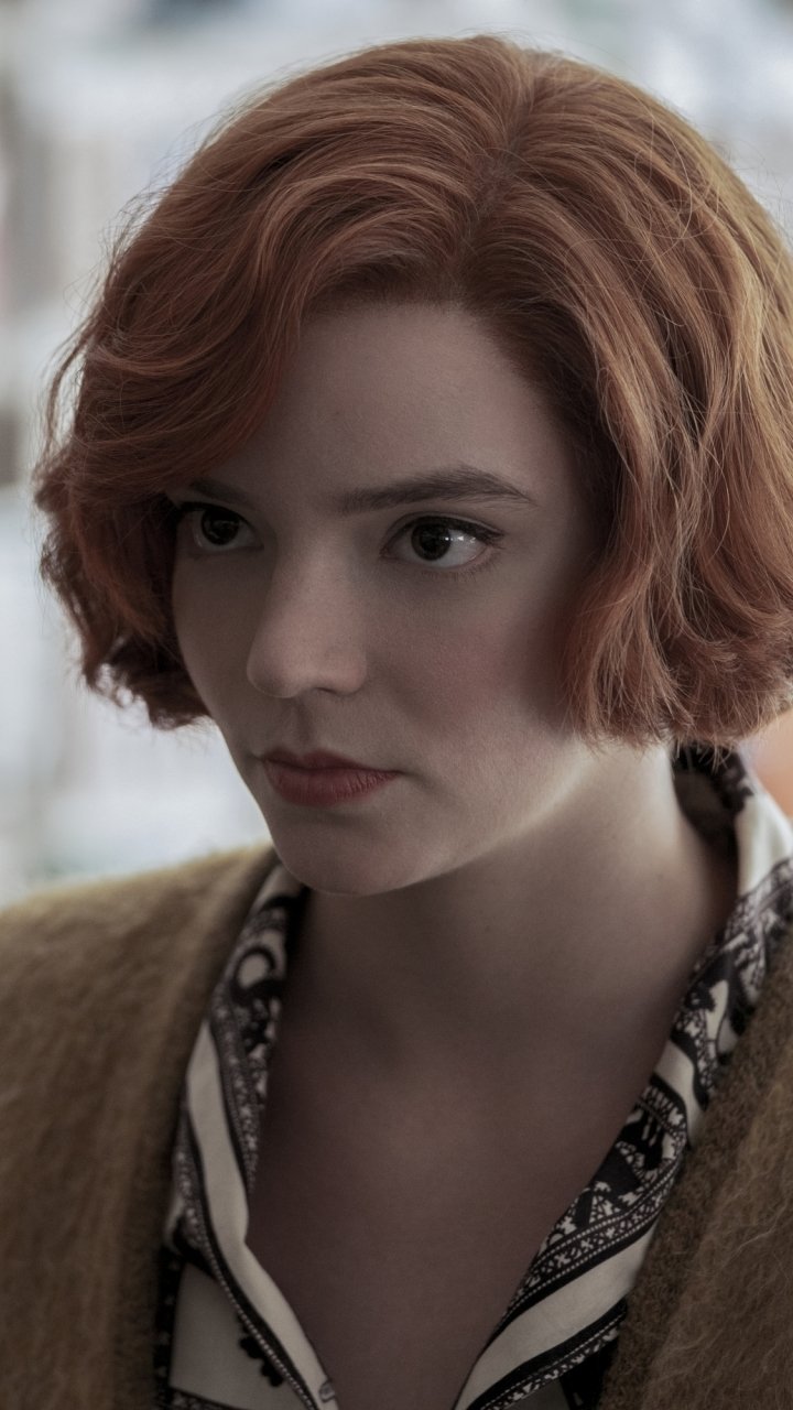 Download Beth Harmon Anya Taylor-Joy TV Show The Queen's Gambit Phone Wallpaper