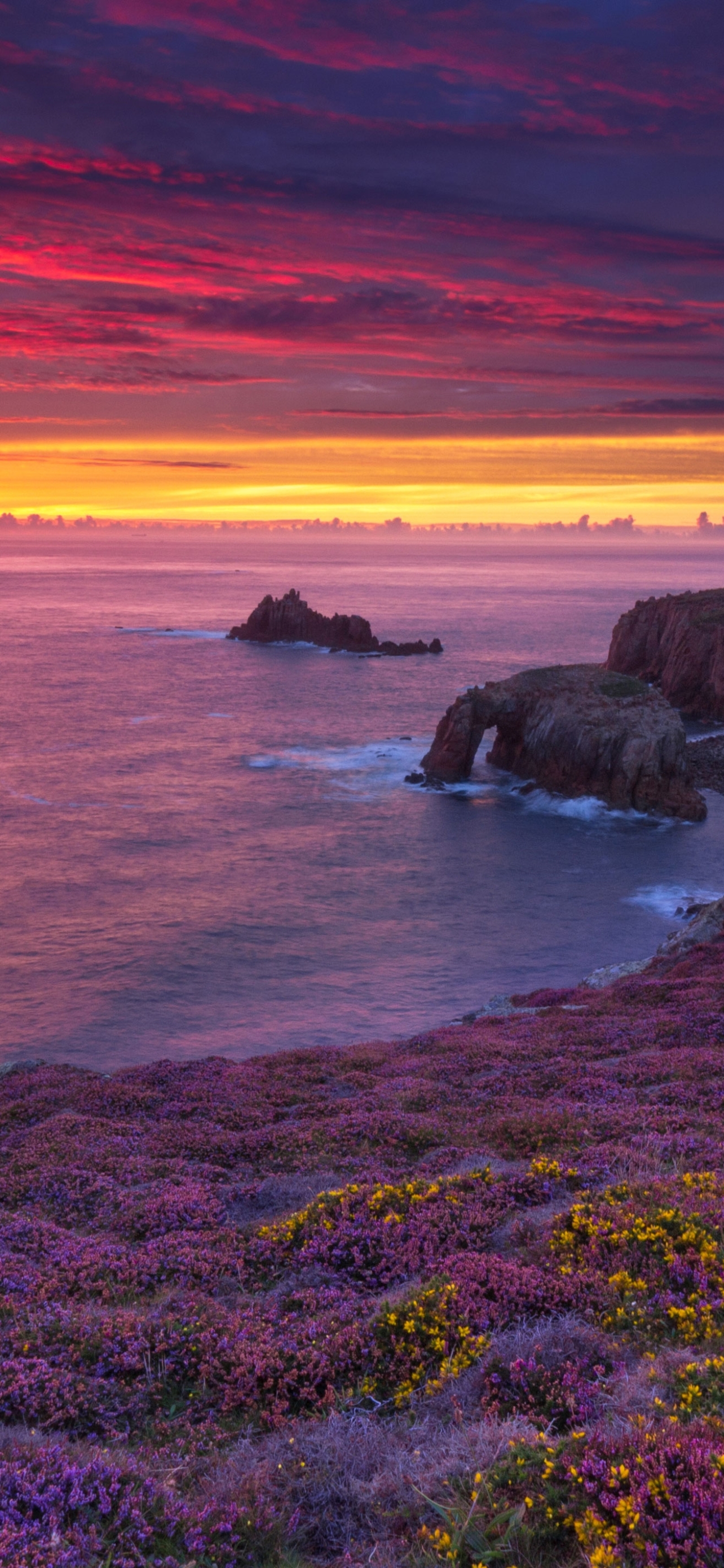 Sunset over Land's End, Cornwall in late summer by Andrew Turner