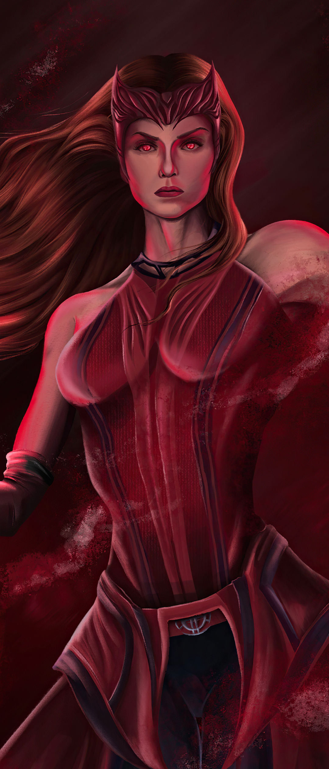 Scarlet Witch Phone Wallpaper by Aatu Laine