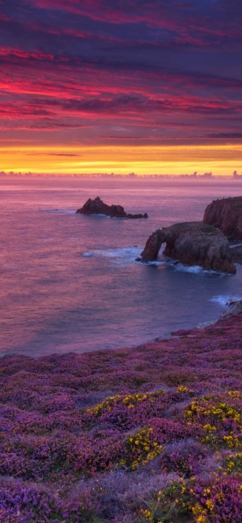  Sunset over Land's End, Cornwall in late summer by Andrew Turner
