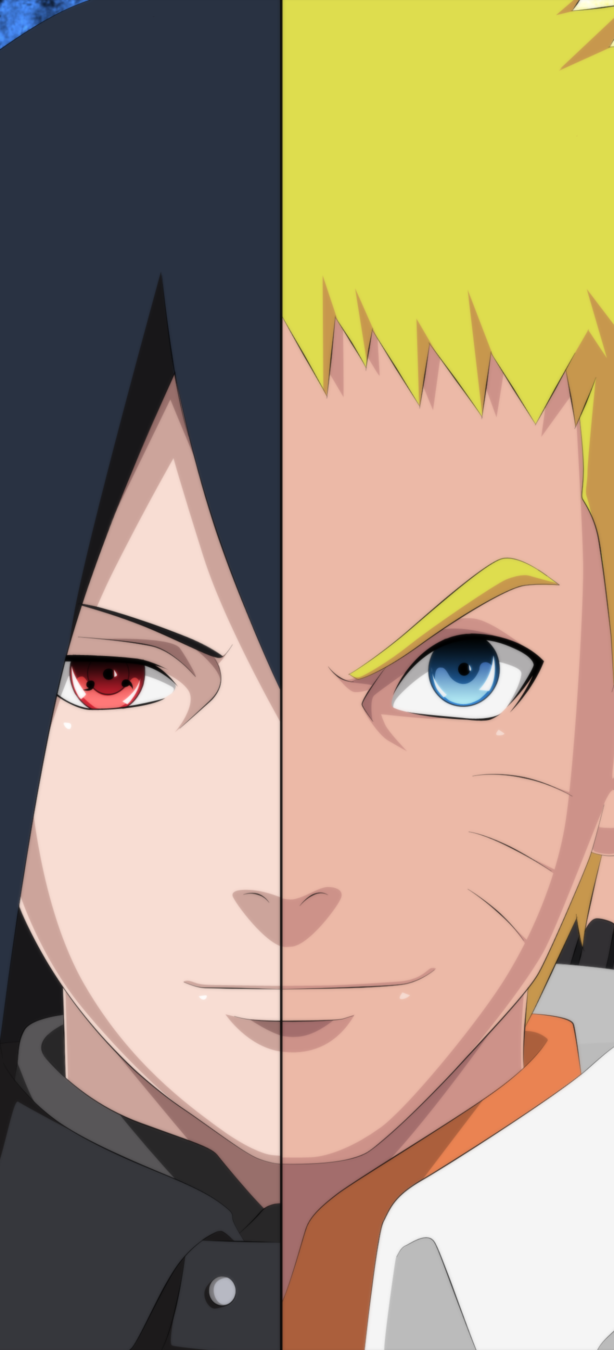 Download Sasuke Uchiha Naruto Uzumaki Anime Naruto Naruto & Sasuke Phone Wallpaper