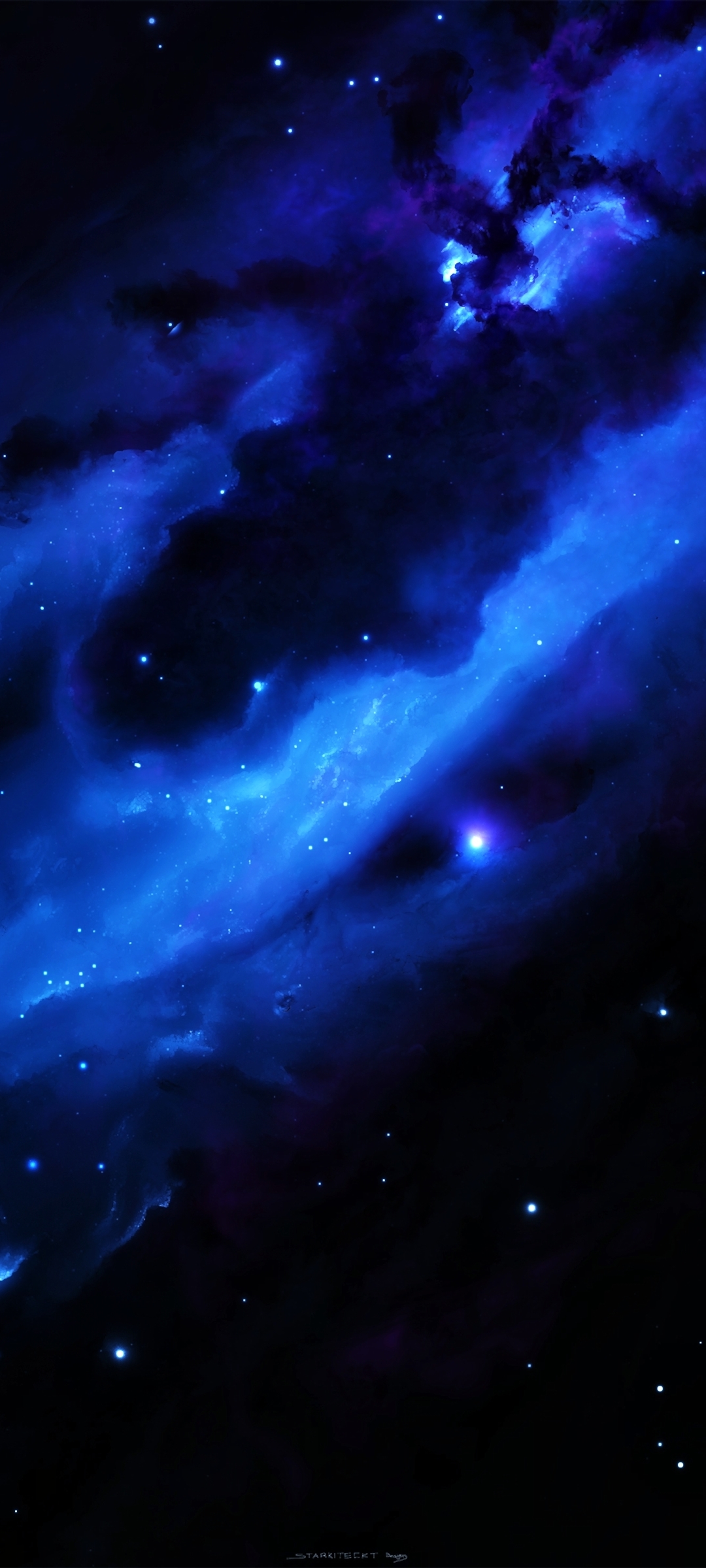 Blue Space Wallpaper 8K
