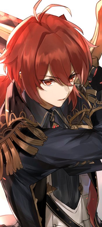 Diluc (Genshin Impact) video game Genshin Impact Phone Wallpaper