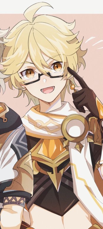 glasses Aether (Genshin Impact) video game Genshin Impact Phone Wallpaper