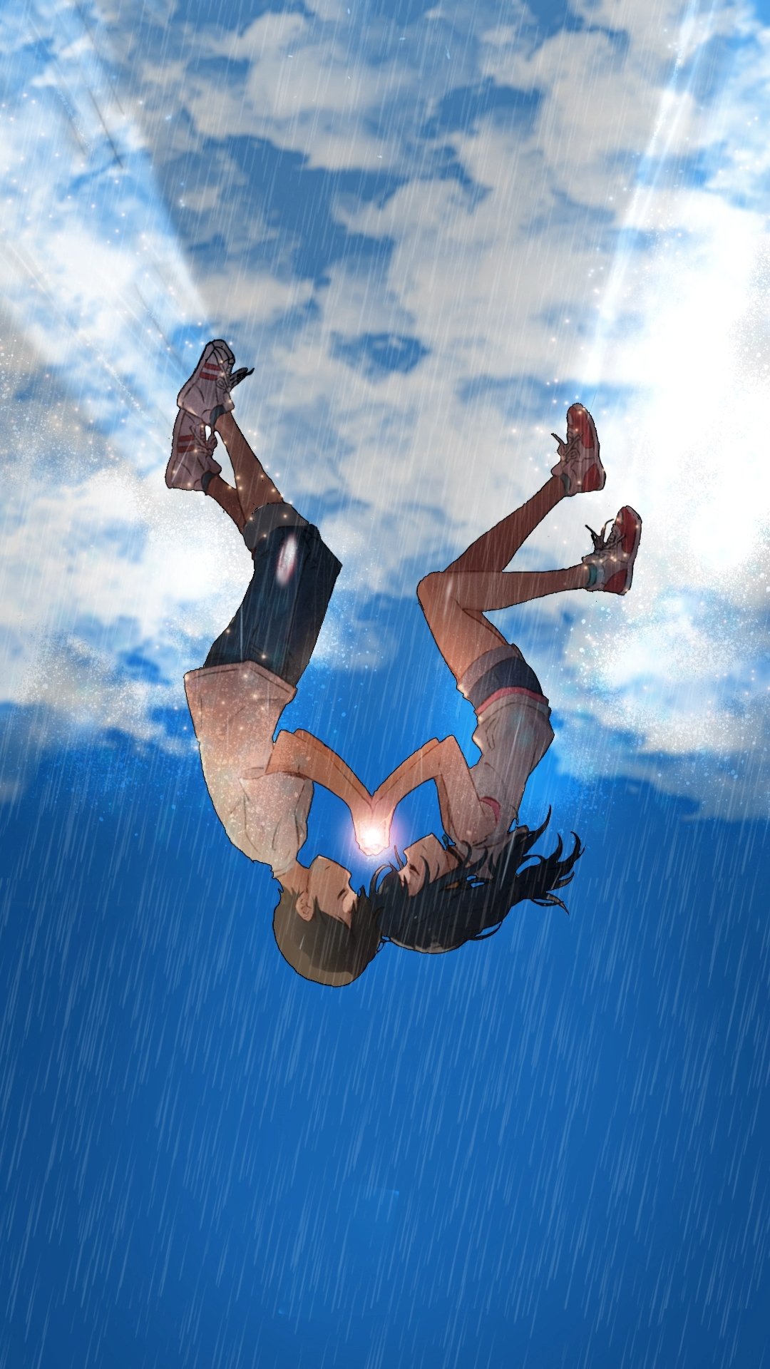 Download Hodaka Morishima Hina Amano Anime Weathering With You Phone Wallpaper by Palashvisuals