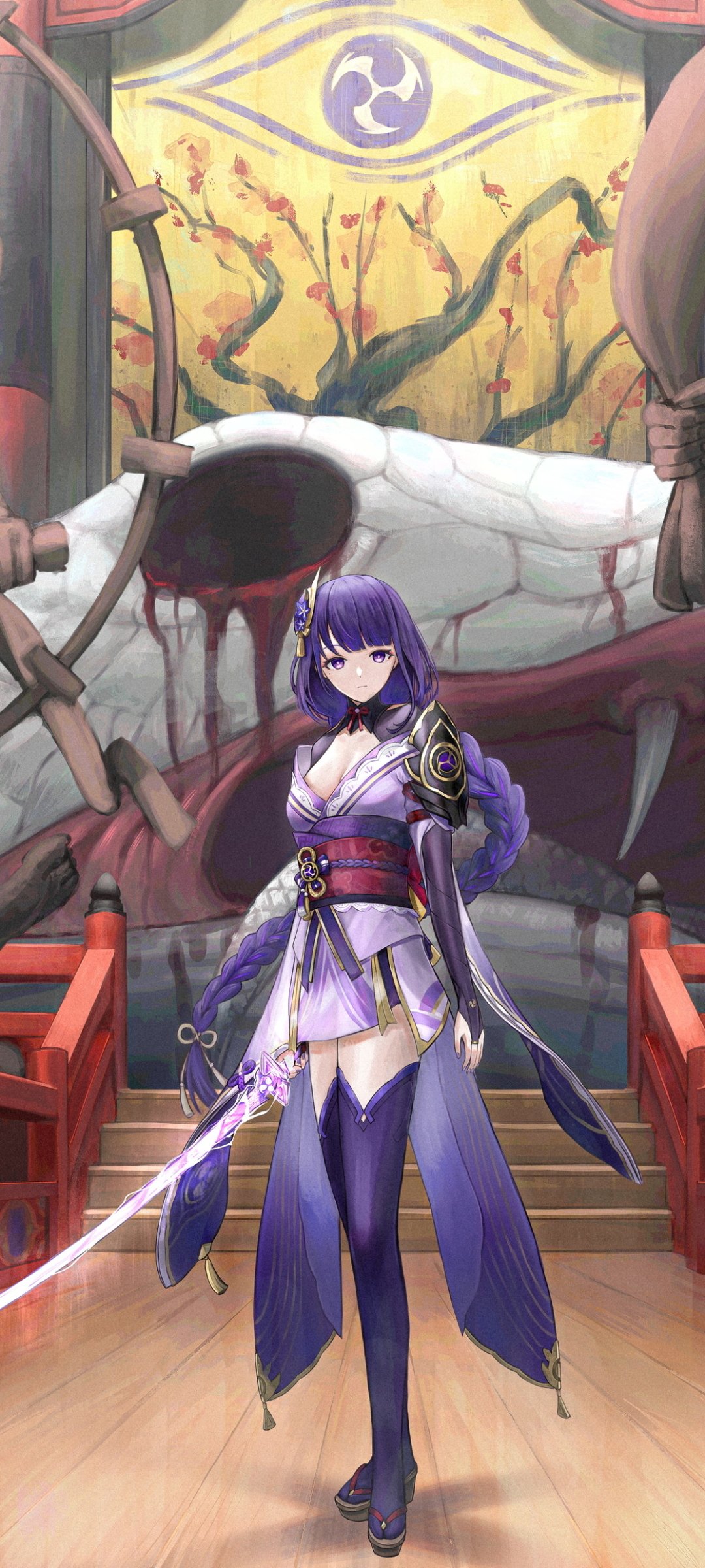 Download Baal Raiden Shogun (Genshin Impact) Video Game Genshin Impact Phone Wallpaper