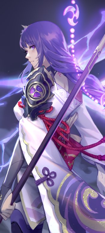 Baal Raiden Shogun (Genshin Impact) video game Genshin Impact Phone Wallpaper
