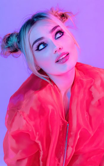 blonde actress American Celebrity Meg Donnelly Phone Wallpaper