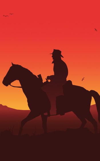  Red Dead Redemption 2 minimalistic wallpaper