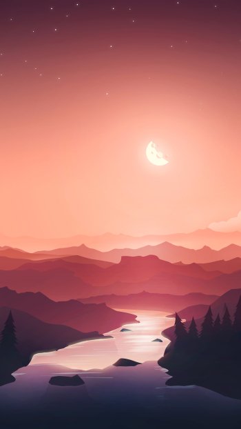 artistic landscape Phone Wallpaper