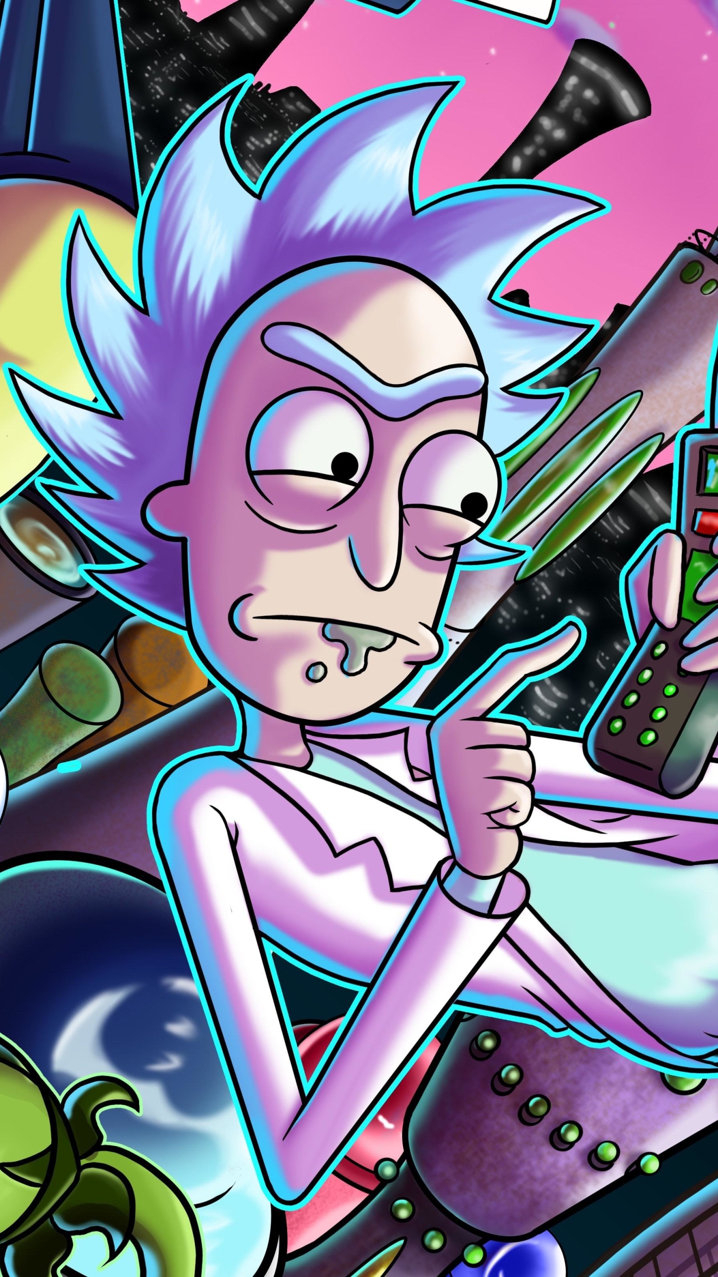 Download Rick And Morty Phone It Wallpaper