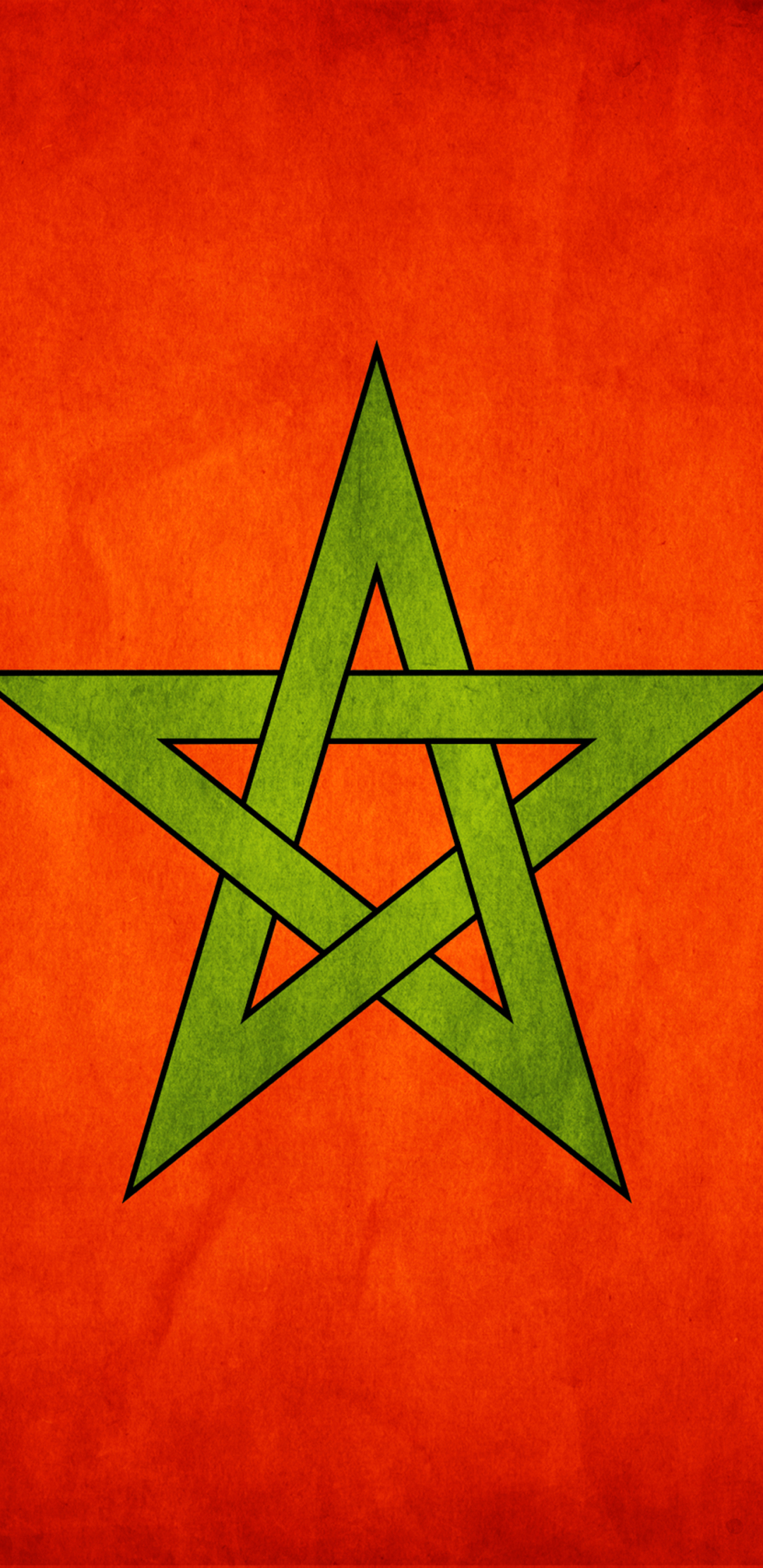 Flag Of Morocco Phone Wallpaper