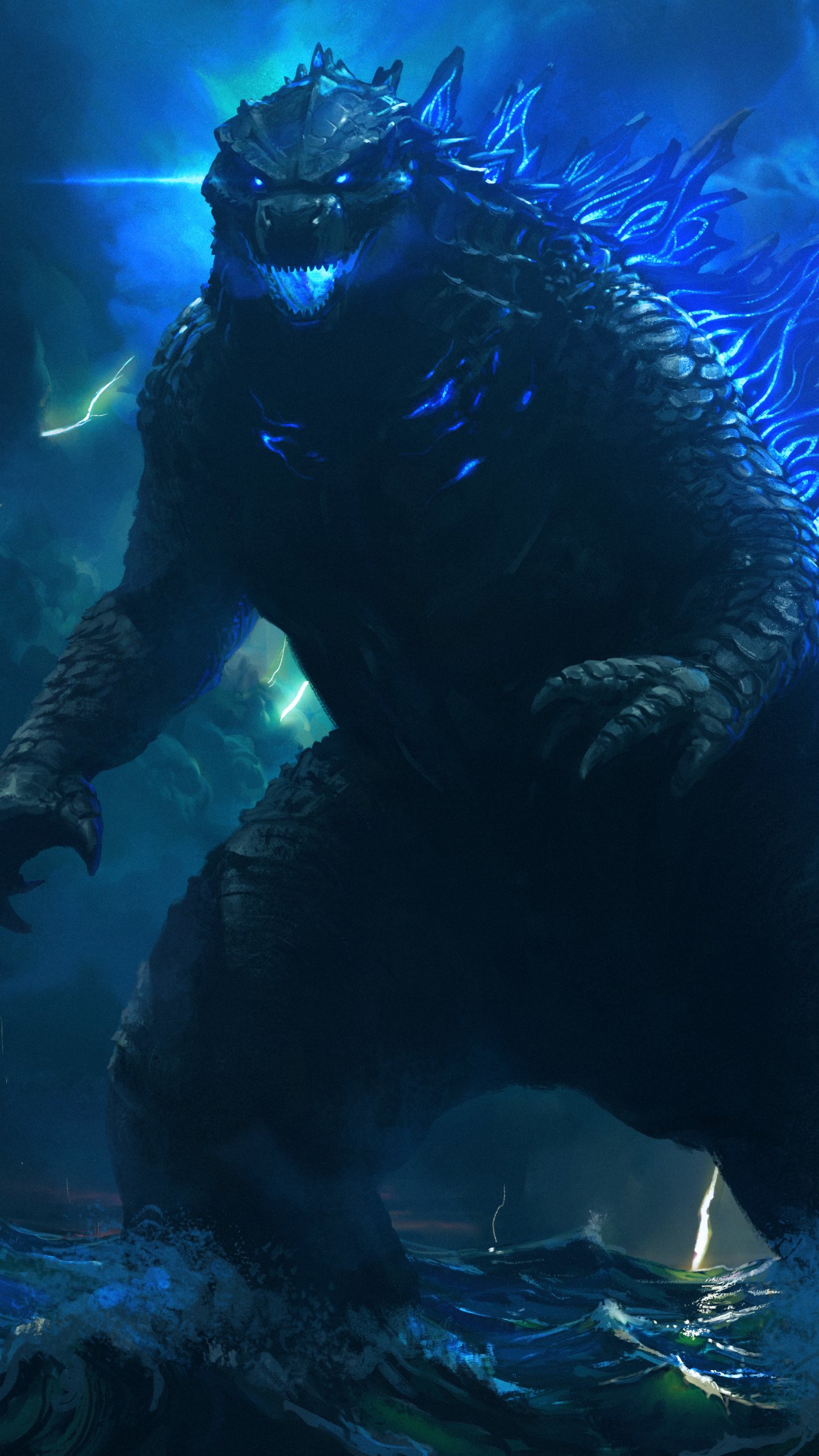 Download Godzilla (Monsterverse) Fantasy Godzilla Phone Wallpaper