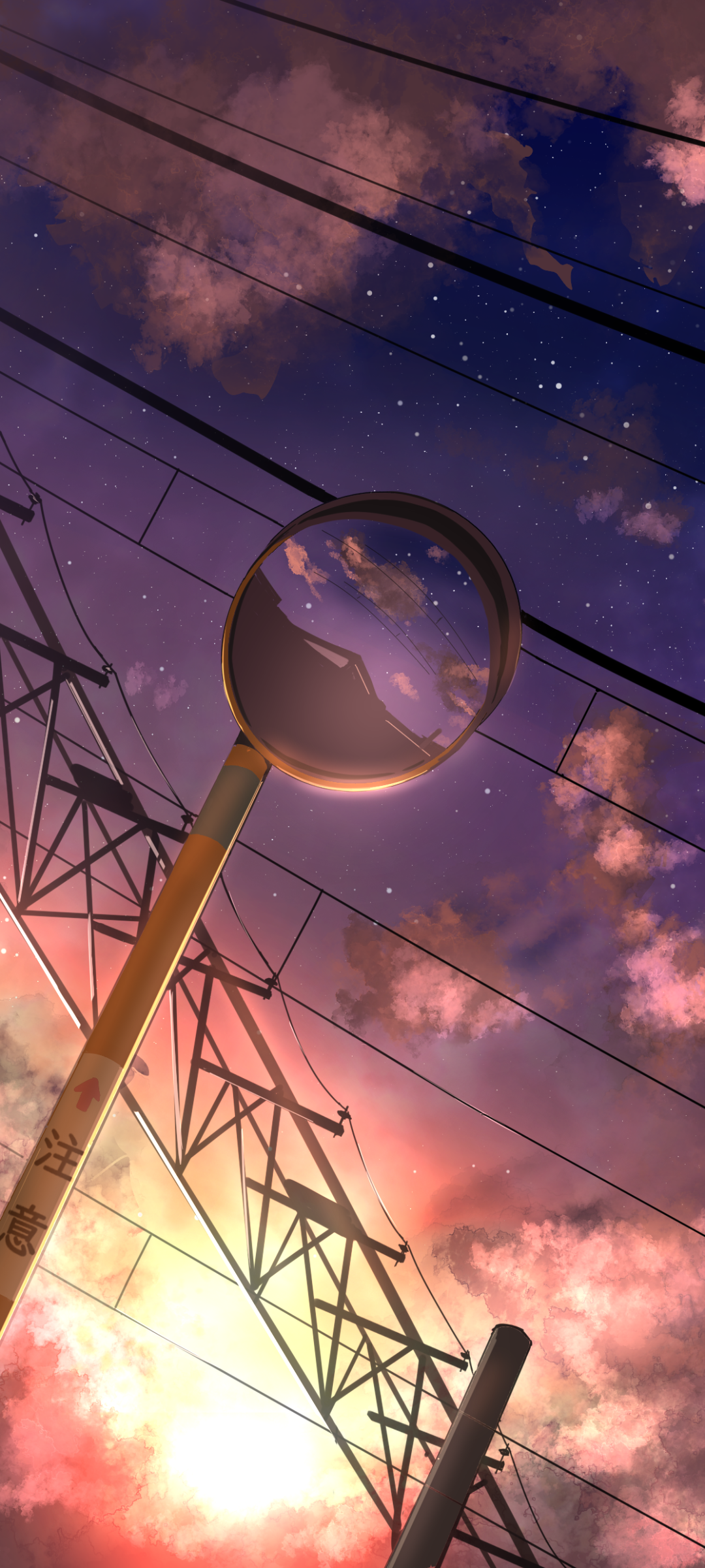 Download Anime Original Anime Sunset Phone Wallpaper