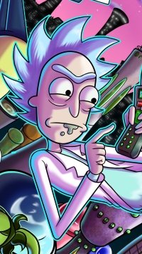 Wallpaper for phone - Rick and Morty